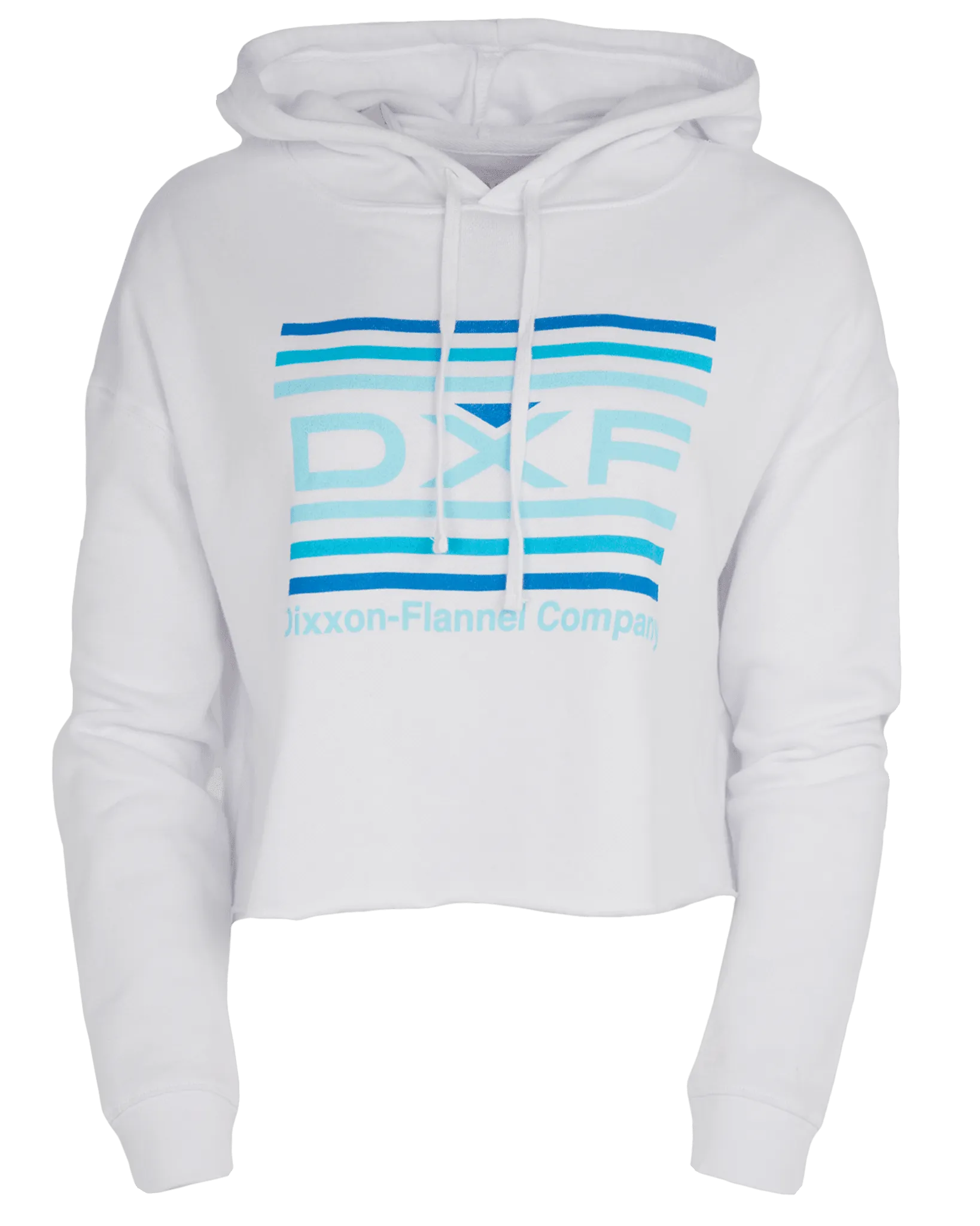 Women's Streamline Crop Pullover Hoodie - Blue