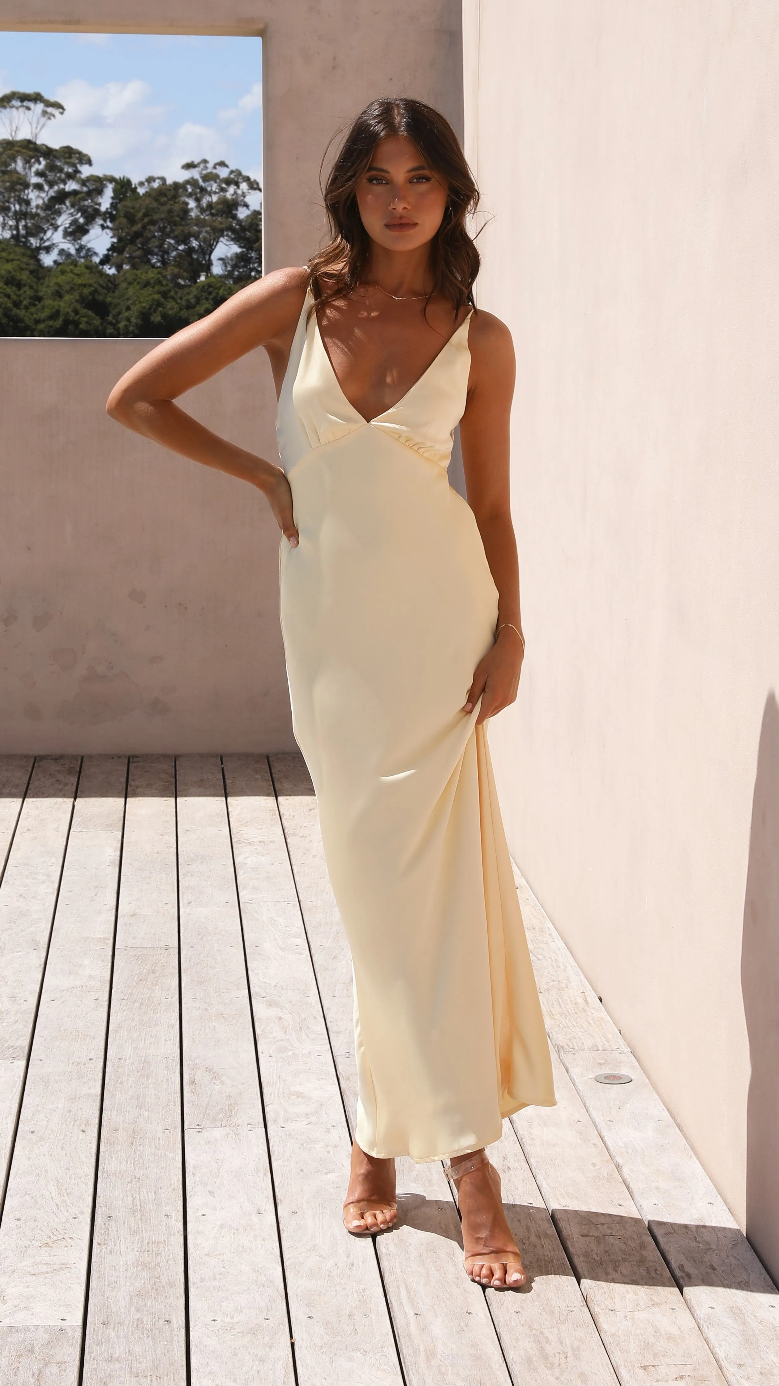 Ziah Maxi Dress - Yellow